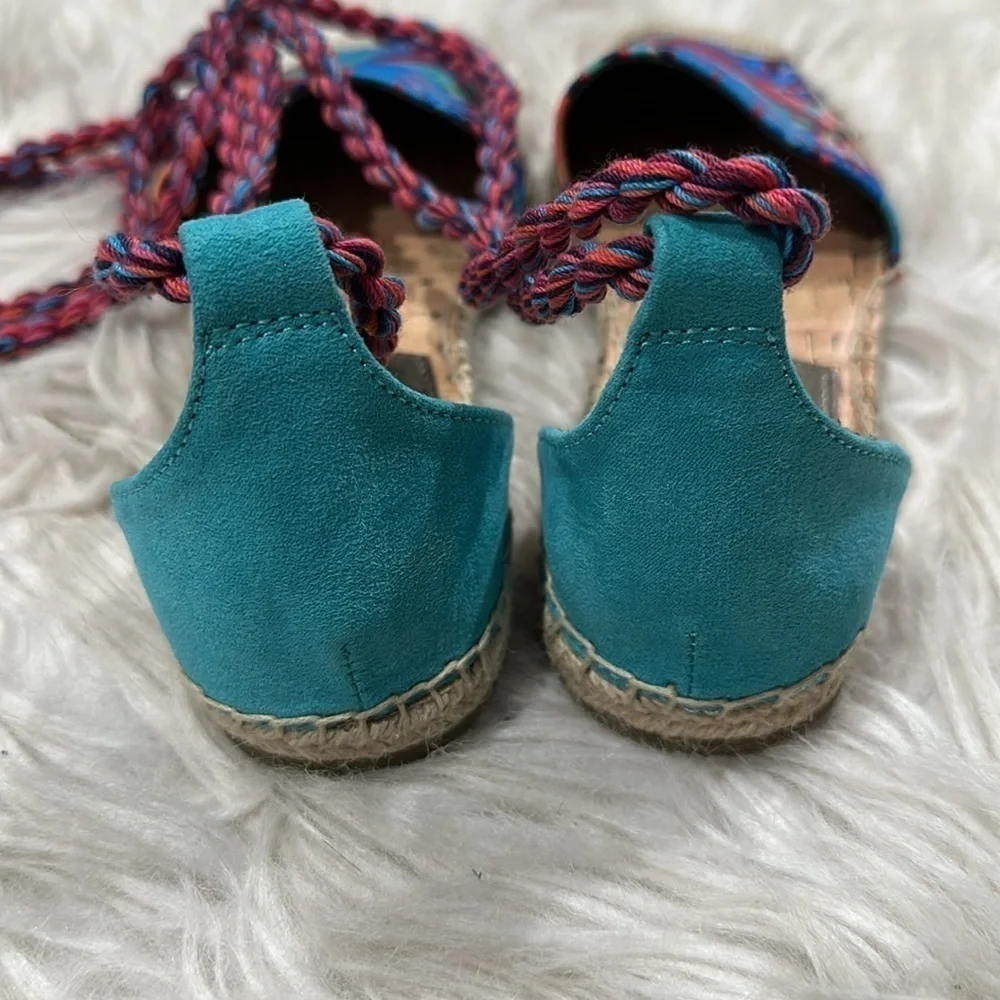 Sam Edelman Circus Lace up Lenora Espadrille Flats